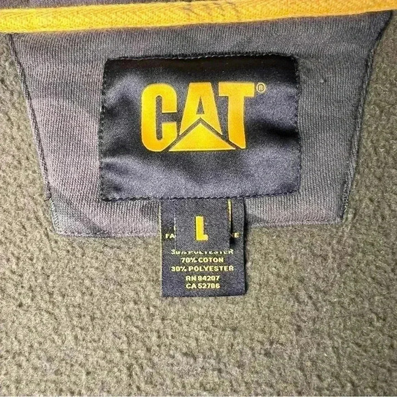 CAT Men’s Trademark Full Zip Camouflage Hoodie Size Large - Picture 13 of 14